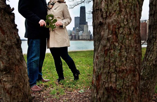 & Symbol Moss Covered Letter Engagement Photography Chicago North Ave Beach Christa & Will